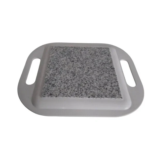 NIB Micro Hot Plate Thermal insulating Stone Keeps Food Hot Handles Stay Cool #2 - Picture 2 of 6